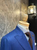 Picture of French Blue hopsack Double- breasted Suit