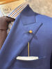 Picture of French Blue hopsack Double- breasted Suit